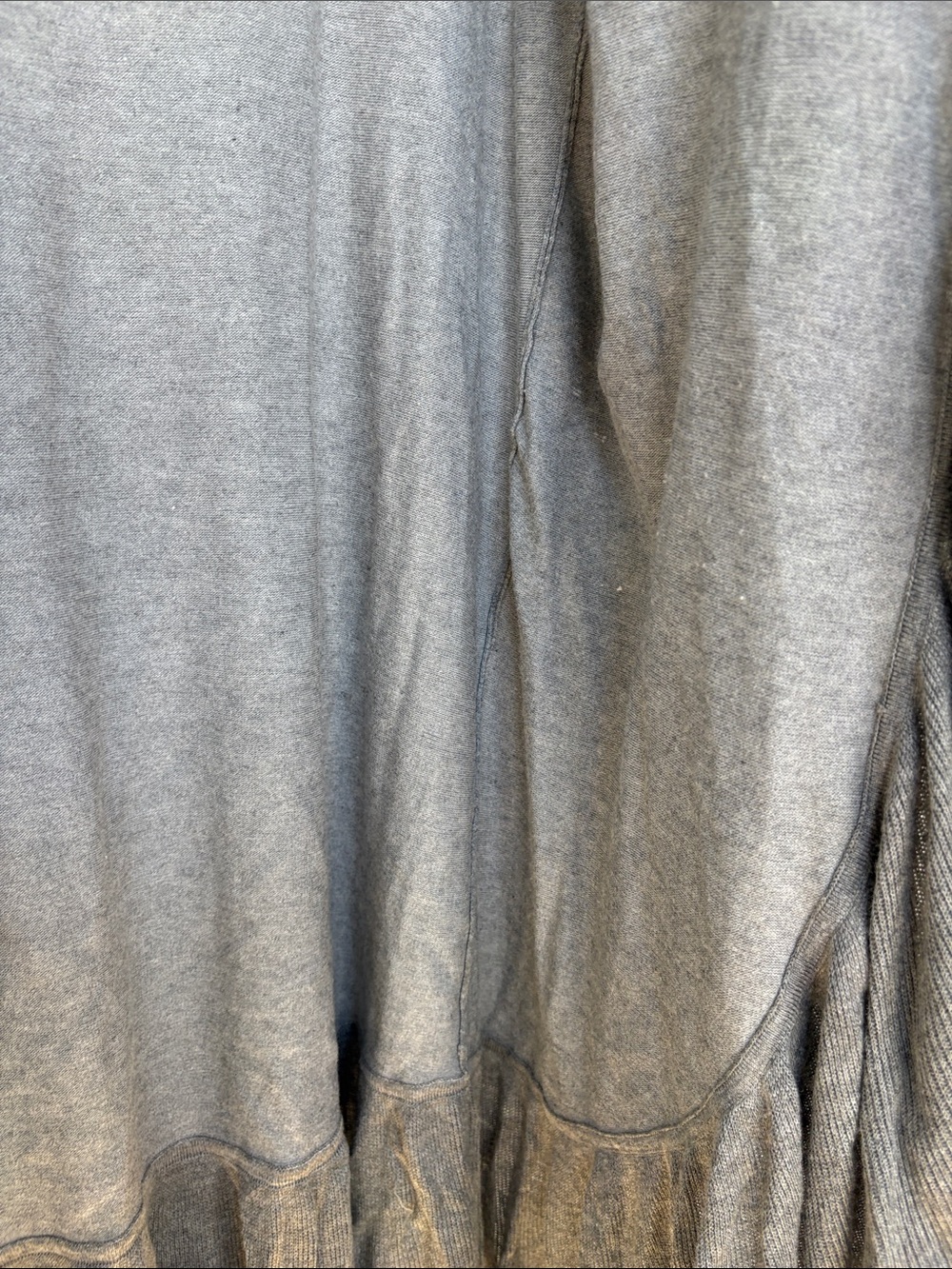 Linea Donatella Gray Ruffle-Trim Open Cardigan - Picture 9 of 10